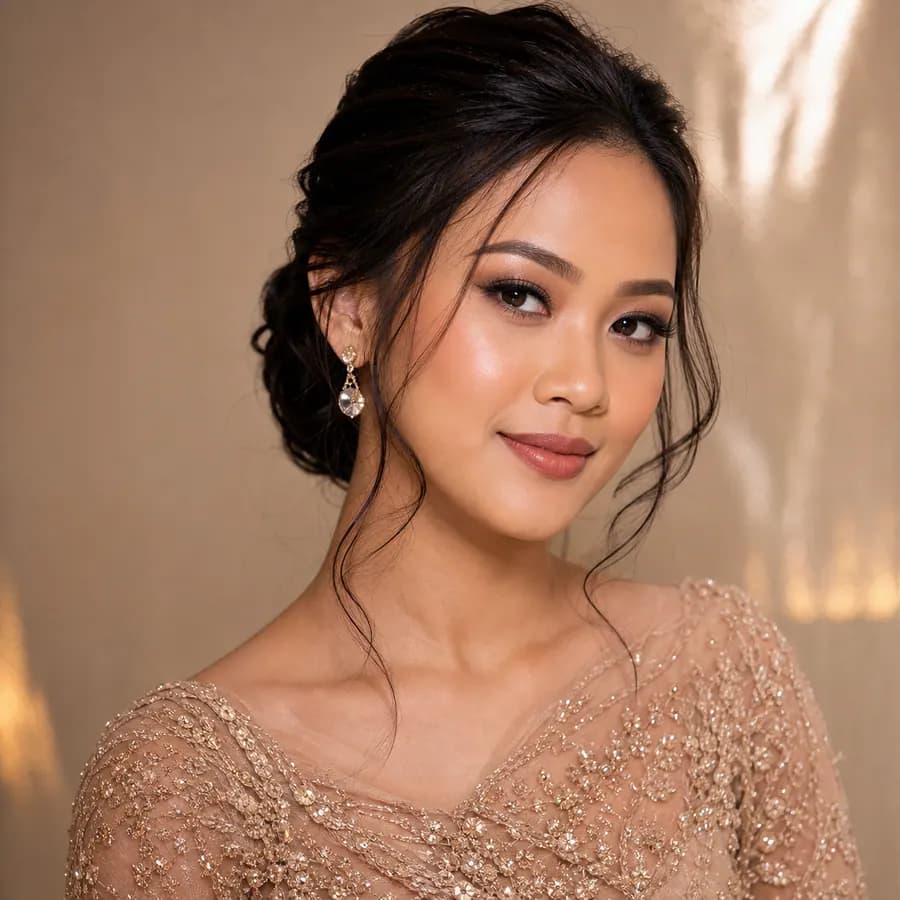 Party makeup Banten dengan tampilan polished event oleh DianaAF Makeup