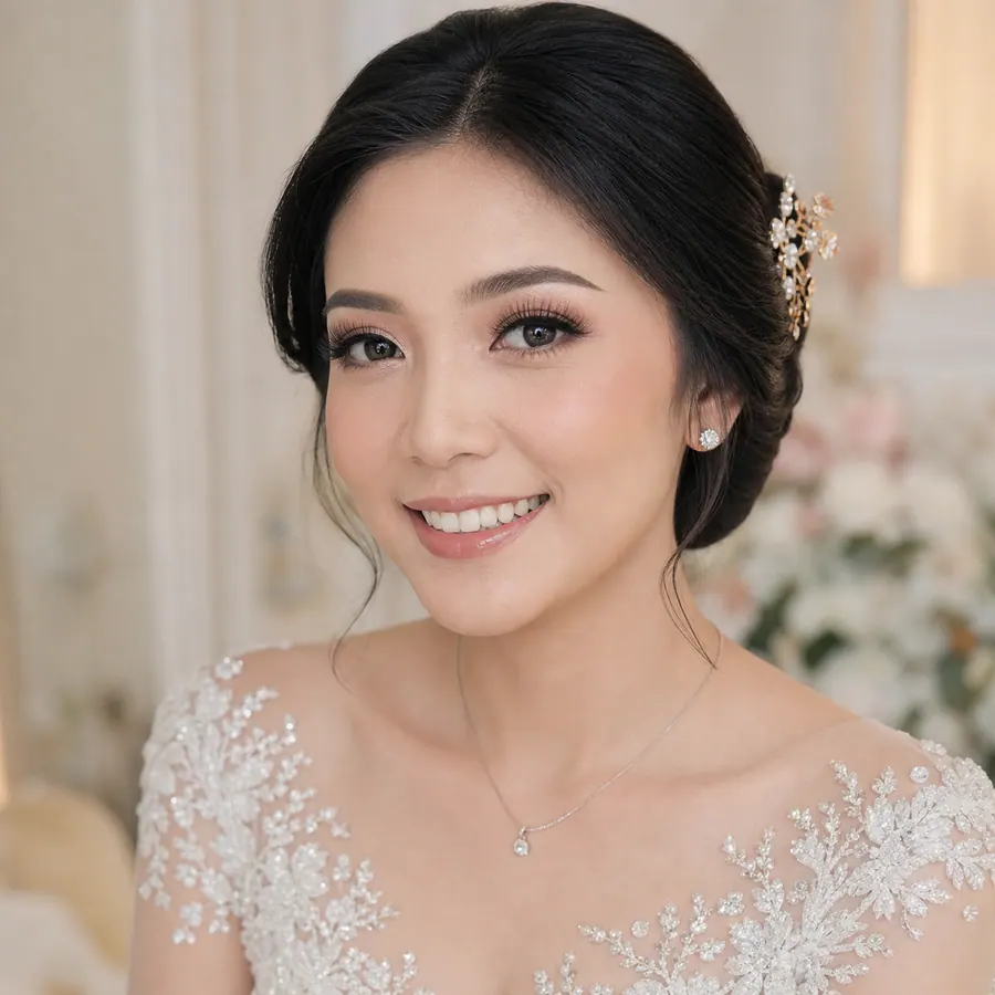 Wedding makeup Serang oleh DianaAF Makeup dengan look pengantin natural glam elegan